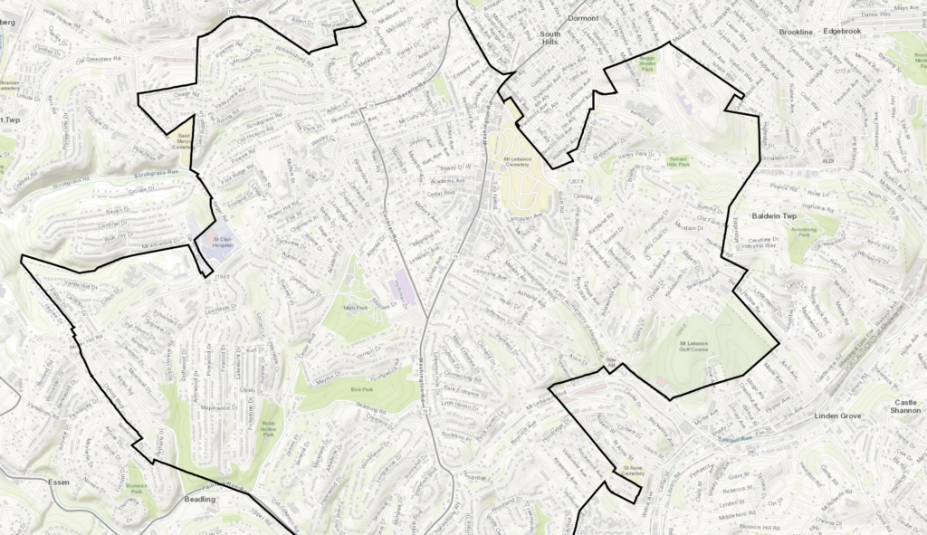 GIS - Public Mapping - Mt. Lebanon, PA