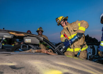 Mt. Lebanon Fire Department vehicle extraction training