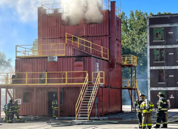 Mt. Lebanon Fire Department training at the fire academy