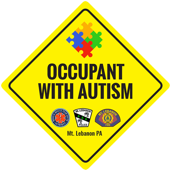 Autism awareness sticker for car or home