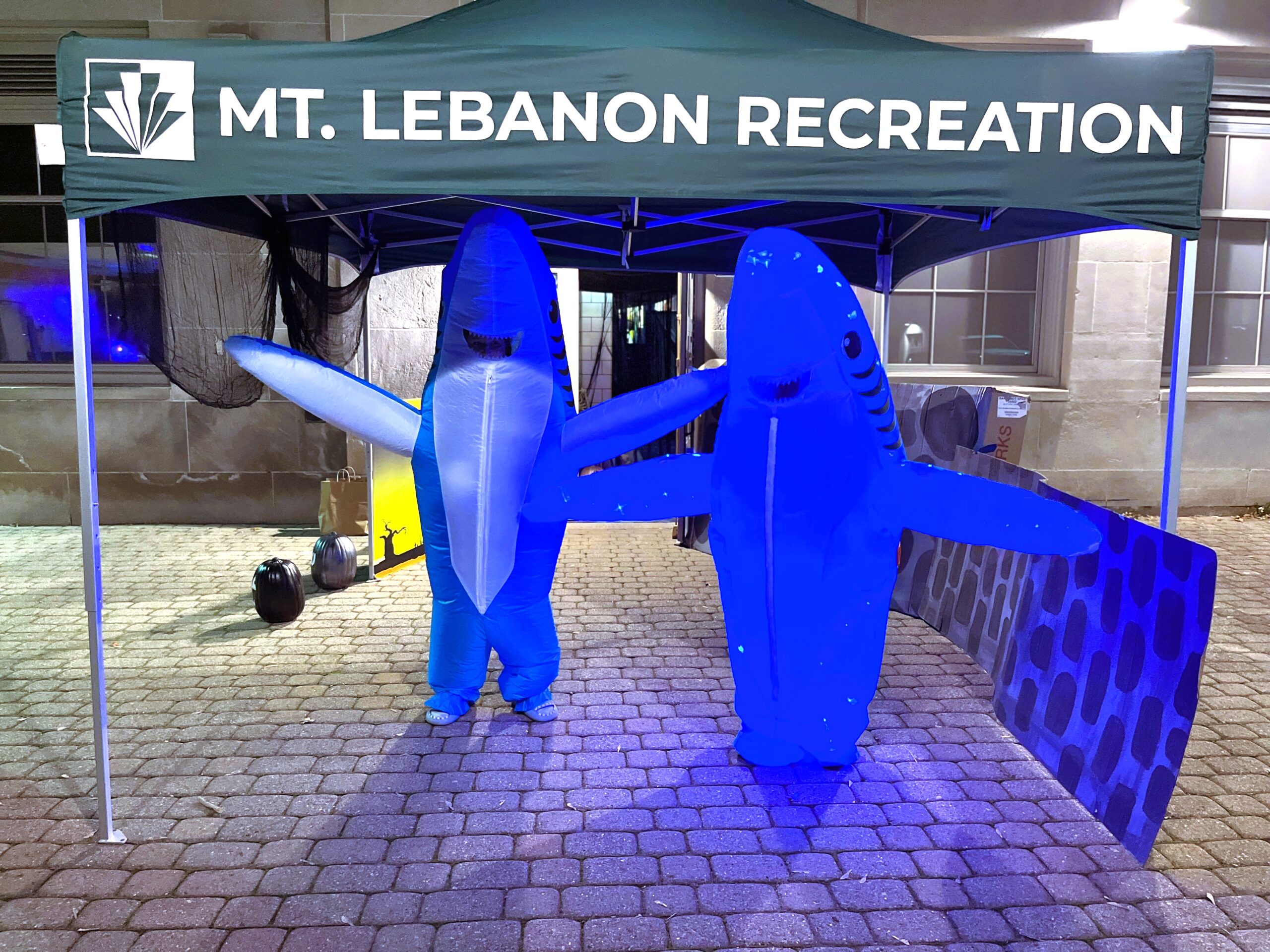 Picture of pre-teens at a Halloween party